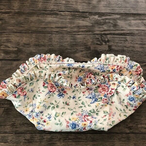 Longaberger Floral Large‎ Easter Basket Liner Cream